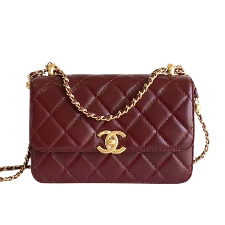 Chanel Calfskin Quilted Perfect Fit Flap Red 22cm, Designer Handbags, Women’s Purse, luxury bags, Chanel bags