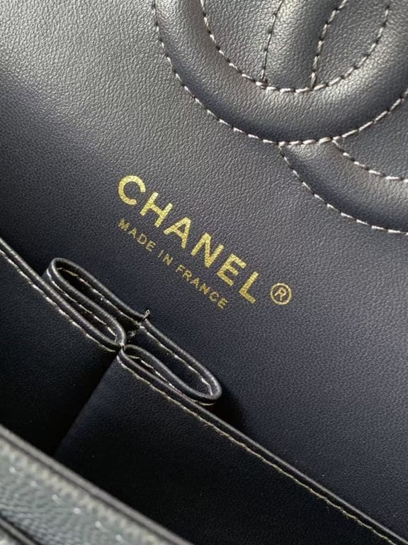 Chanel Classic Flap Bag 25 cm Navy Blue Gold-Tone Hardware A01112, Designer Handbag, Women’s Purse, Designer Handbags, Women’s Purse, luxury bags, Chanel bags - Image 9