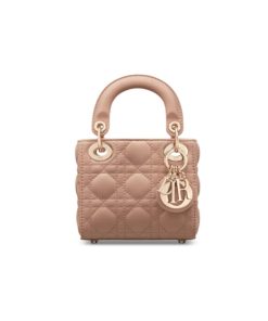 Christian Dior Micro Lady Dior Bag Pink Cannage Lambskin, Designer Handbags, Womens Purse, luxury bags