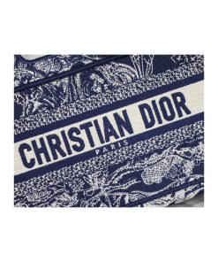 Alternative view of Christian Dior Mini Book Tote Blue Toile de Jouy Reverse Embroidery, Designer Handbags, Womens Purse, luxury bags
