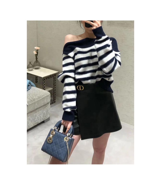 Christian Dior Mini Lady Dior Bag Blue Patent Cannage Calfskin, Designer Handbags, Womens Purse, luxury bags - Image 2