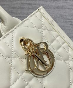 Alternative view of Christian Dior Small Book Tote Latte Macrocannage Calfskin 26cm, Designer Handbags, Womens Purse, luxury bags