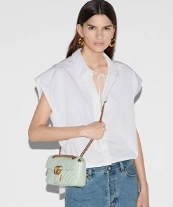 Alternative view of Gucci GG Marmont Matelasse Mini Bag Pale Green