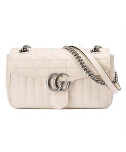 Gucci GG Marmont Small Shoulder Bag White