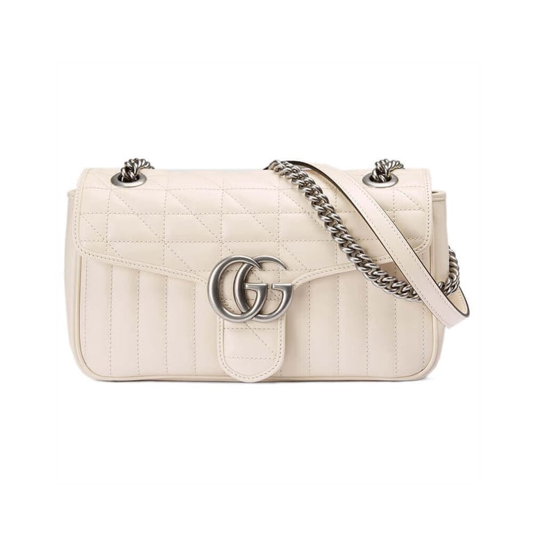 Gucci GG Marmont Small Shoulder Bag White