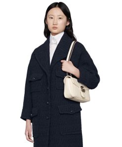 Alternative view of Gucci GG Marmont Small Shoulder Bag White
