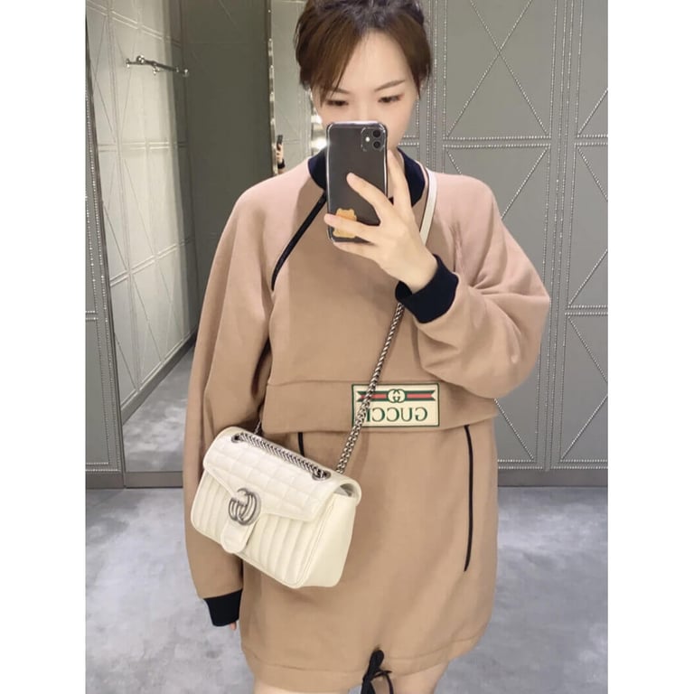 Gucci GG Marmont Small Shoulder Bag White - Image 3