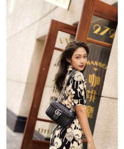 Alternative view of Gucci GG Marmont Small Shoulder Bag Black