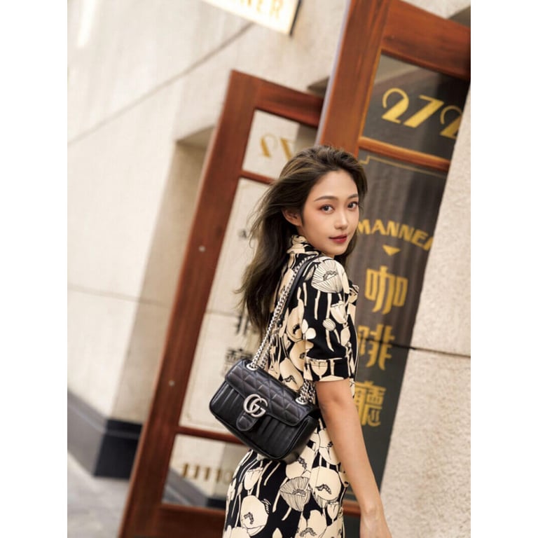 Gucci GG Marmont Small Shoulder Bag Black - Image 2