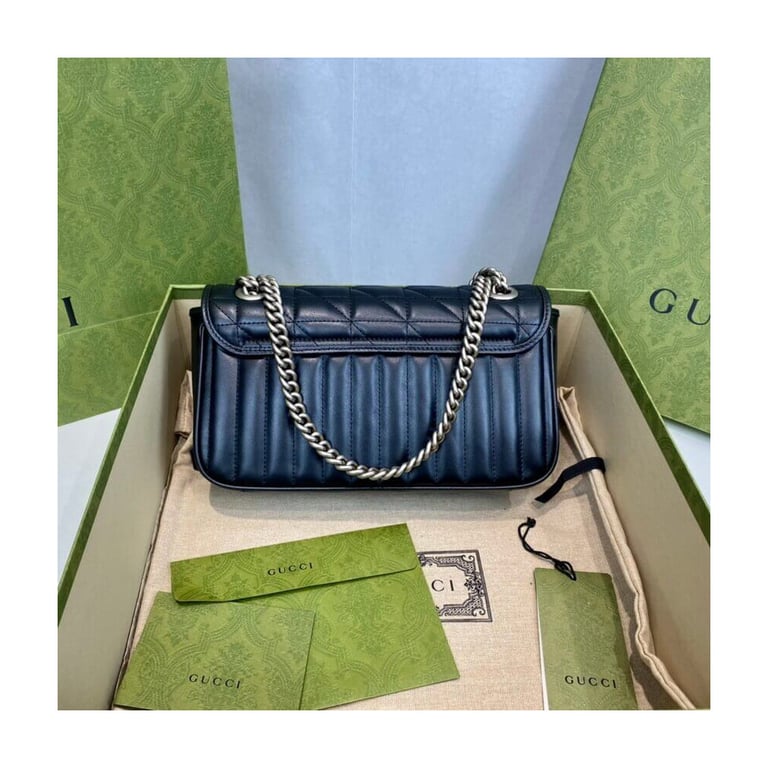 Gucci GG Marmont Small Shoulder Bag Black - Image 8