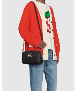 Alternative view of Gucci GG Marmont Small Shoulder Bag Black 24Cm