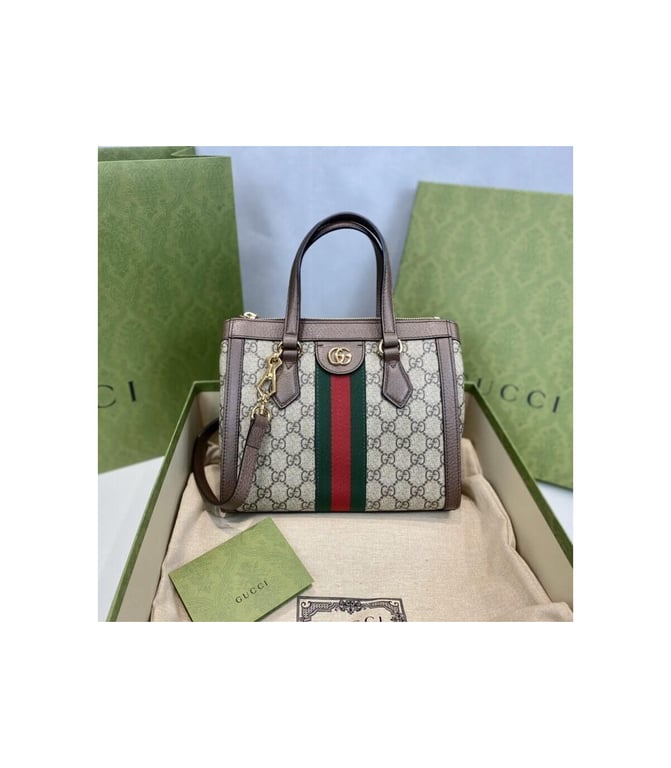Gucci Ophidia GG Supreme Small Top Handle Tote Bag 24cm/9.4in - Image 6