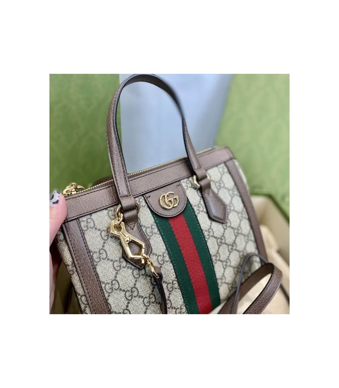 Gucci Ophidia GG Supreme Small Top Handle Tote Bag 24cm/9.4in - Image 9