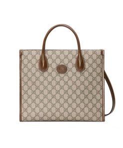 Gucci Tote Bag Small GG Supreme Marrone 31cm