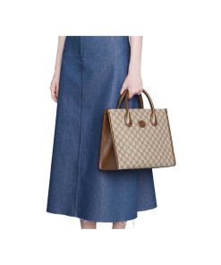 Alternative view of Gucci Tote Bag Small GG Supreme Marrone 31cm