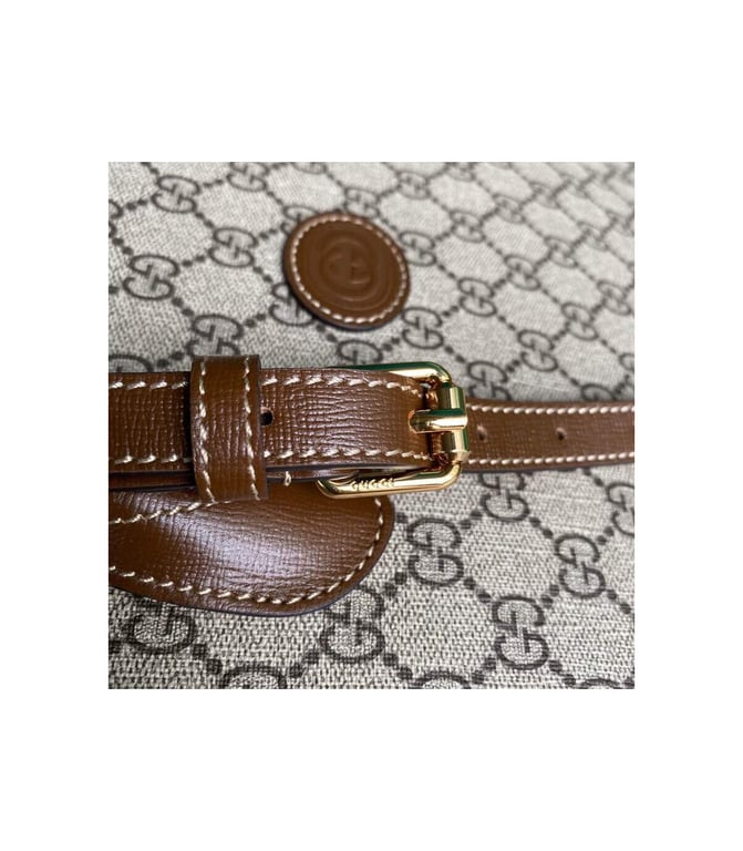 Gucci Tote Bag Small GG Supreme Marrone 31cm - Image 9
