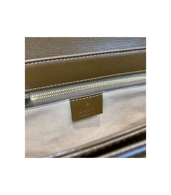 Gucci 1955 Horsebit Brown GG Supreme Canvas Shoulder Bag 25cm - Image 18