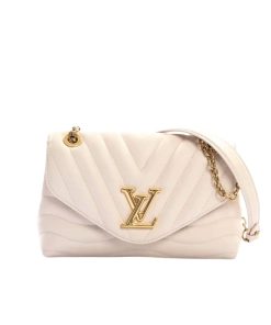Louis Vuitton New Wave Chain 24Cm Ivory M58549, Designer Handbags, Womens Purse, luxury bags