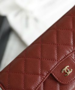 Alternative view of Premium Scarlet Pebbled Leather Flap Wallet