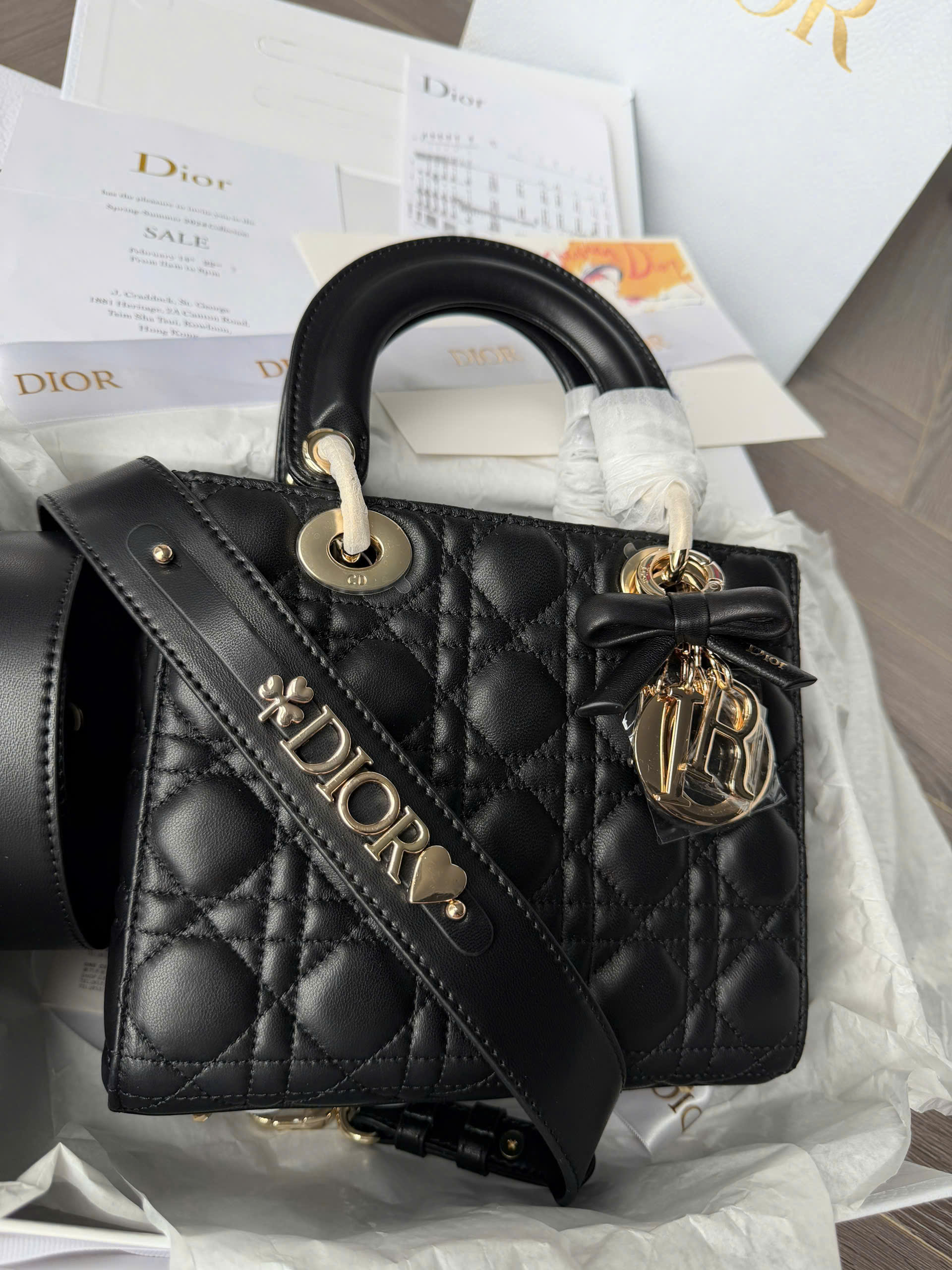 Boutique Edition Cannage Quilted Matte Leather Top-Handle Bag - Onyx Black Size 20cm - Image 8