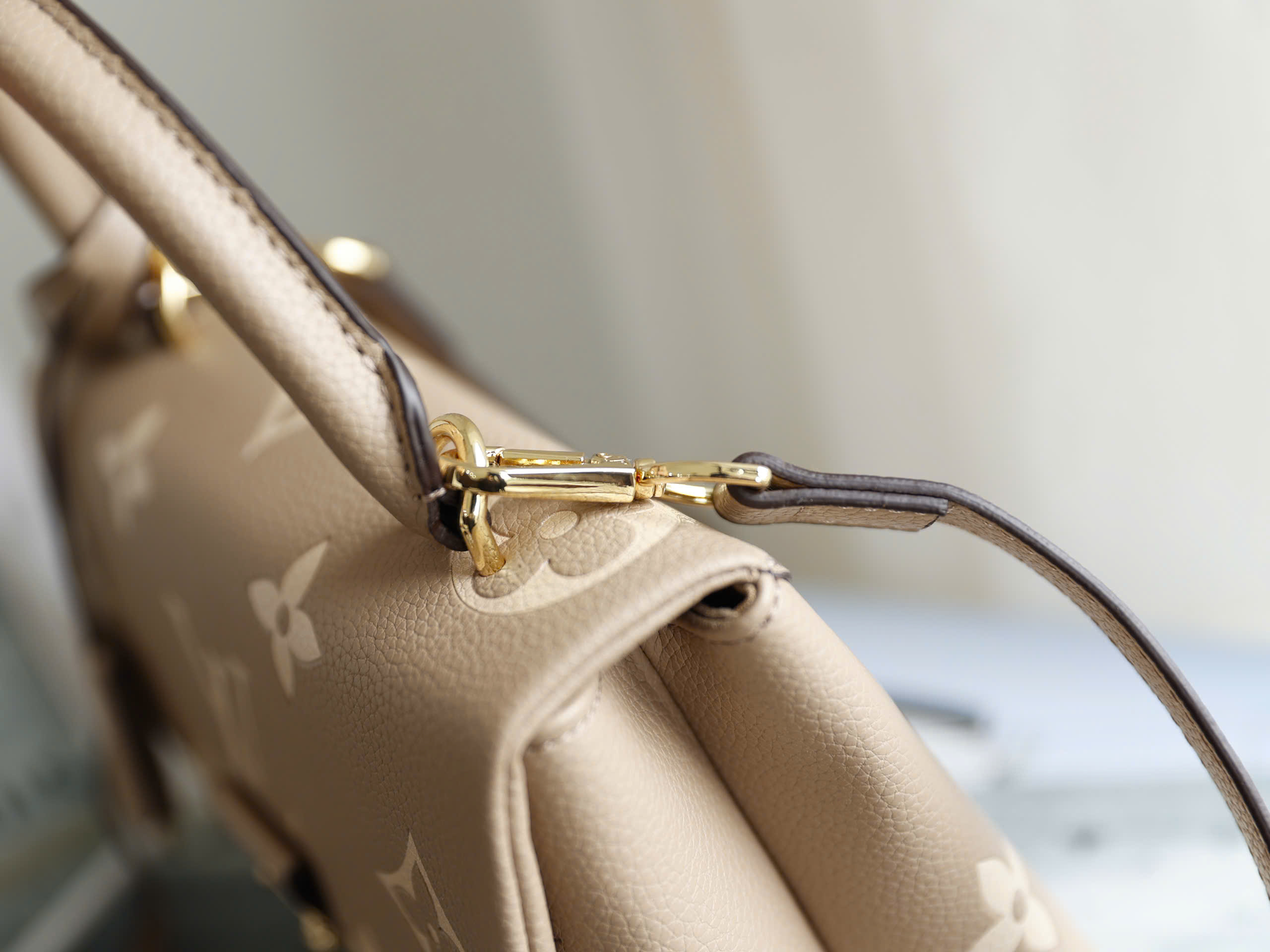 Monogram Embossed Top Handle Flap Bag - Size 24 (Premium Leather) - Image 11