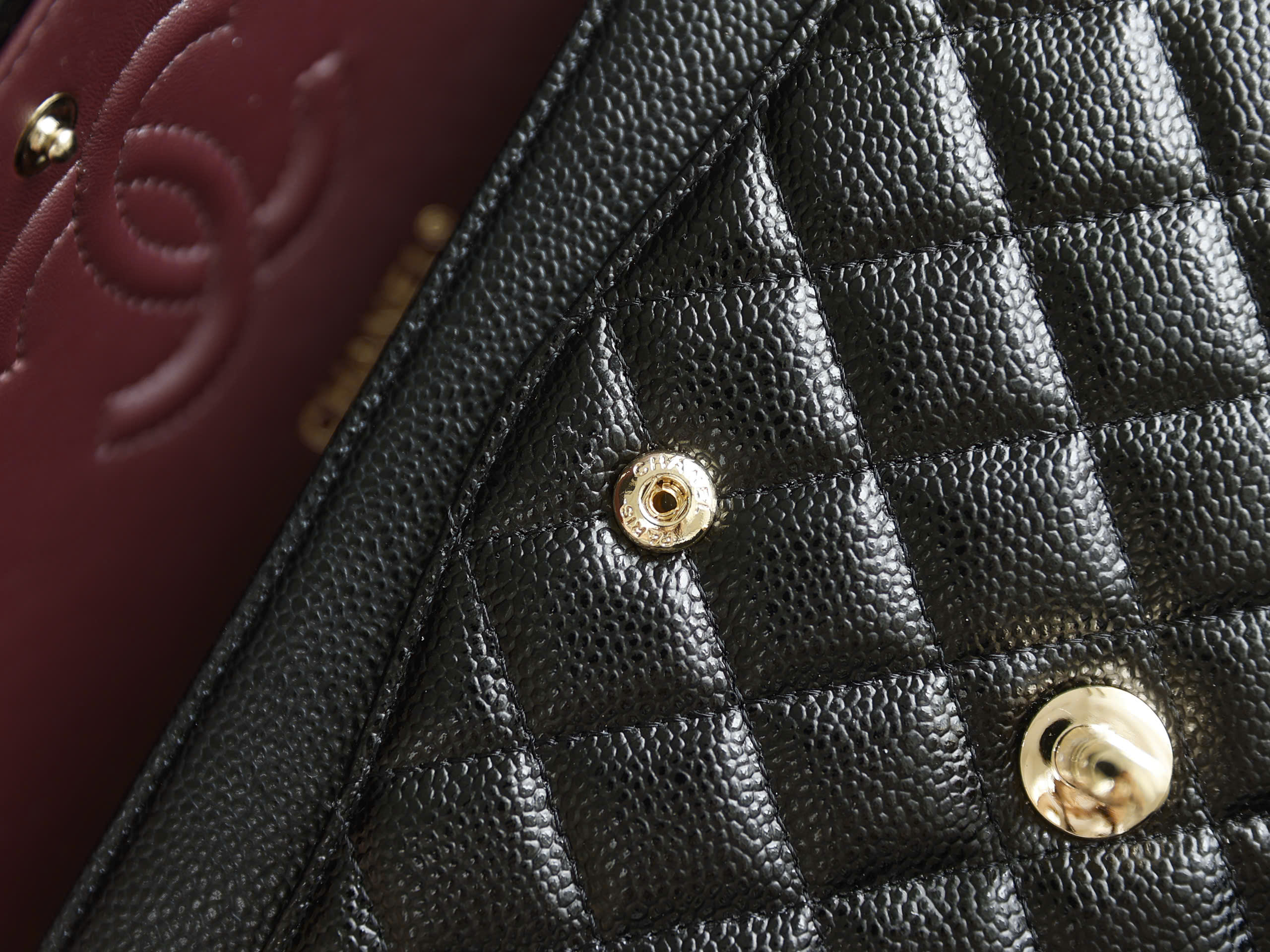 Timeless Diamond Quilted Double Flap Bag - Size 25 (Premium Caviar) - Image 5