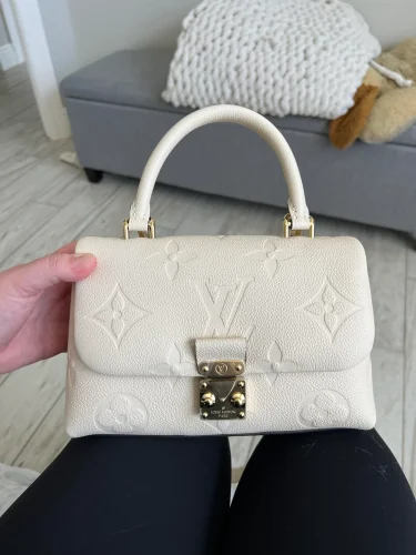 Monogram Embossed Top Handle Flap Bag - Size 24 (Premium Leather) photo review