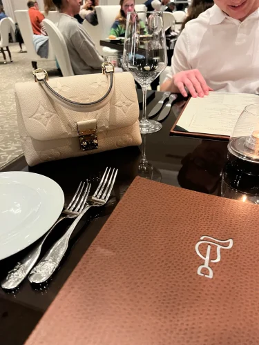 Monogram Embossed Top Handle Flap Bag - Size 24 (Premium Leather) photo review