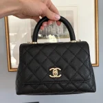 Diamond Quilted Top Handle Flap Bag - Size 23 (Premium Collection) photo review