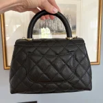 Diamond Quilted Top Handle Flap Bag - Size 23 (Premium Collection) photo review
