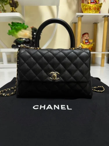 Diamond Quilted Top Handle Flap Bag - Size 23 (Premium Collection) photo review